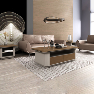 Bàn trà cà phê hình chữ nhật phong cách Bắc Âu hiện đại, đơn giản, di động, thiết kế gỗ sang trọng, tiện dụng cho nội thất gia đình - Product Image 4