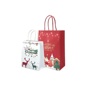 Custom Kraft Paper Bags Foldable Shopping Bag Color Handbag Shopping Gift Shop Name Ideas Bag With Handle