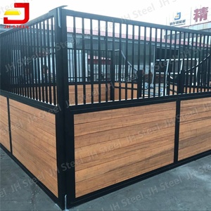 Bambou En Bois Remplissage Côté Cloisons Diviseurs En Métal Décrochage Cheval Avec Mangeoires - Product Image 4