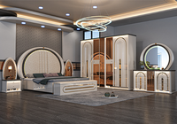 Ensemble de lit complet de luxe moderne avec rangement et matelas, design simple, meubles de chambre en acier inoxydable pour la maison ou la villa