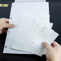 40 feuilles de papier de transfert A4/A5/A6/A7/A8, recharge pour classeur à 6/5 anneaux, pages vierges réutilisables pour planificateur, pour collection et rangement d'autocollants
