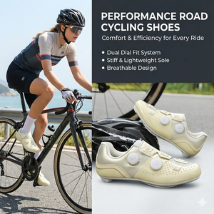 נעלי ספורט יוניסקס לגברים, סוליה שטוחה וקשיחה, הגנה לרכיבה על אופניים, קיץ-סתיו, מיקרופייבר, בטנת כותנה, סוליית גומי - Product Image 1