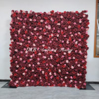 Beliebte Künstliche Blumenwand Geburtstag Hochzeit Blumenwand Eventdekoration 3D Blumenwand Hintergrund 2,4m X 2,4m