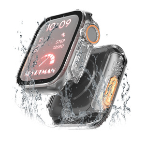 Second Change Ultra 1/2 Carcasa de vidrio templado de 49mm, para <span class=keywords><strong>Apple</strong></span> <span class=keywords><strong>Watch</strong></span> Series 6-8 40/41/44/45mm Funda protectora-Impermeable - Product Image 2