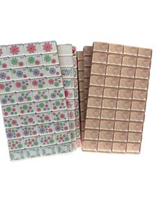 Blue Custom Carved Design 160 Tile Luxury American <b>Mahjong</b> Pearl Luster 4-Layer Acrylic Crystal <b>Sets</b> Portable & Eco-Friendly - Product Image 5