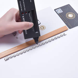 Pulseras de Cadena y Eslabones Geométricos de Diseño Exclusivo para Fiestas, con Moissanita y Diamantes, Estilo Hiphop, Venta al por Mayor - Product Image 4