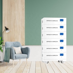 Batería de Litio-Ferrofosfato (LiFePO4) de Gran Capacidad Basen Energy para Almacenamiento de Energía en el Hogar, Alto Voltaje <span class=keywords><strong>5KW</strong></span> 11kWh 15kWh 16kWh, Batería Modular Apilable - Product Image 1
