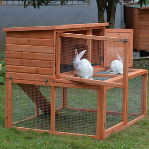 Conejera para exteriores, casa <span class=keywords><strong>de</strong></span> conejo <span class=keywords><strong>de</strong></span> madera, casa <span class=keywords><strong>de</strong></span> animales pequeños, Jaula <span class=keywords><strong>de</strong></span> madera para mascotas, jaula <span class=keywords><strong>de</strong></span> cría <span class=keywords><strong>de</strong></span> conejos con caja nido - Product Image 6