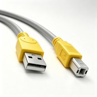 Conector de Tipo A Macho a Tipo B Macho, Ideal para Conectar Impresoras a Computadoras Portátiles o de Escritorio