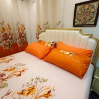 Ensemble de literie décoratif King Size 8 pièces avec rideaux assortis, ensemble complet pour chambre à coucher avec taies d'oreiller