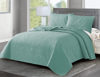 Ensembles de literie Quit lavables en machine avec 1 taie d'oreiller, couvre-lit doux et léger, couverture matelassée, couverture de lit fine