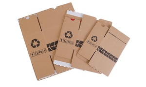 Boîte <span class=keywords><strong>de</strong></span> rangement solide, emballage pliable, carton ondulé, boîte postale personnalisée à fermeture éclair auto-adhésive - Product Image 4