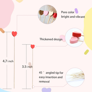 Stuzzicadenti Moderni Monouso in Bambù <span class=keywords><strong>per</strong></span> Frutta e Decorazioni Torte 12cm - Vendita Diretta dalla Fabbrica <span class=keywords><strong>per</strong></span> Matrimoni, <span class=keywords><strong>Compleanni</strong></span>, San Valentino - Product Image 2