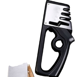 Affûteur de couteaux professionnel 3 étapes en céramique pour cuisine, type couteau de boucher, en acier, très demandé - Product Image 4