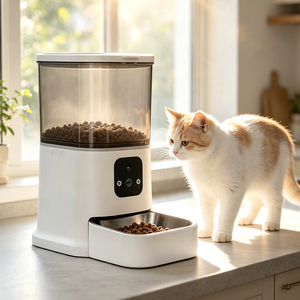 เครื่องให้อาหารสัตว์เลี้ยงอัจฉริยะพร้อมกล้อง ระบบอัตโนมัติ เชื่อมต่อ WiFi - Product Image 1
