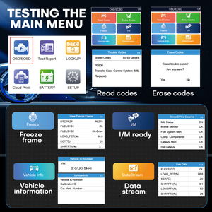V321 Scanner universel <span class=keywords><strong>OBD2</strong></span>, test de batterie, lecture des codes, effacement des codes, impression sur le cloud, scanner de diagnostic automobile OBD, testeur de voiture, scanner de diagnostic - Product Image 4