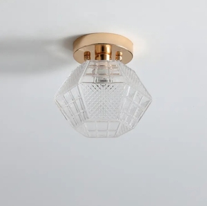 Plafonnier moderne en laiton Offre Spéciale verre de cuivre d'or pour le bureau à domicile et le balcon tailles de lampe moyennes éclairage de couloir - Product Image 2
