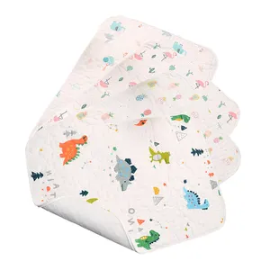 Wholesale 50*70cm New Born Baby Bed Mattresses High Density Gauze Printing Leakproof Changing Mat