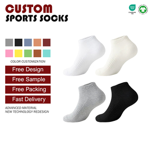 पुरुषों और महिलाओं के लिए कपास के पसीने-शोषक खेल मोजे वसंत गर्मियों में लघु-ट्यूब उथले नाव मध्य-लंबाई के चालक दल कस्टम - Product Image 3