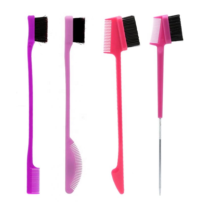 ARGANRRO 3-сторонний салон металлический хвост расческа края управления щеткой, края щетки и гребень двойной