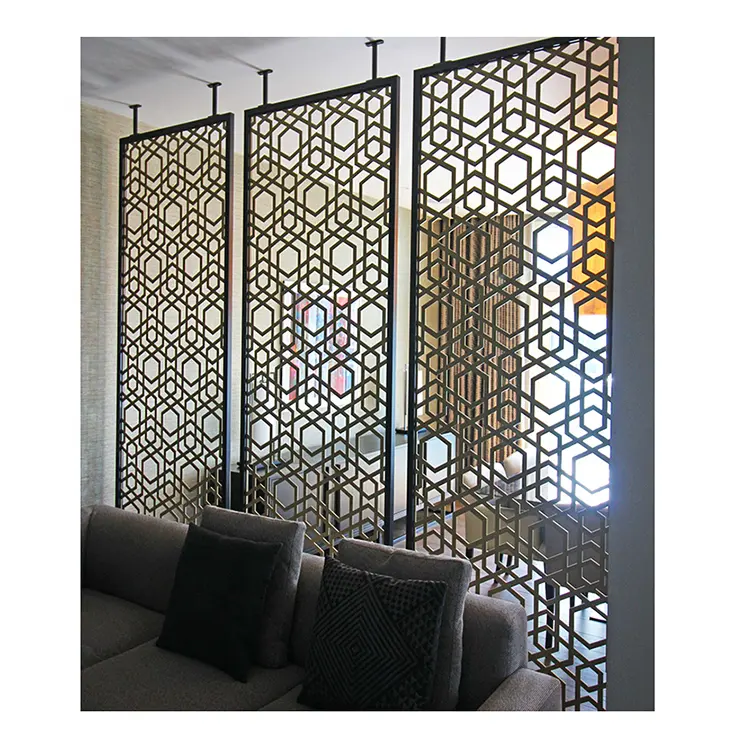 Home Decor Customized Laser Cut Raumteiler Wohnzimmer Partition Bildschirm Restaurant Metall Bildschirm Für Teilen Zimmer