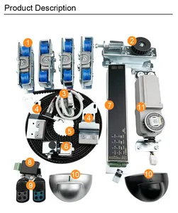 Oredy Factory Direct Automatic Sliding Glass Door Operator Kit With Sensor