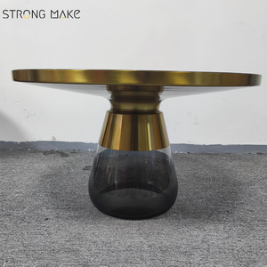 Nordic Luxury Modern Salontafel Couchtisch Marble Top End Coffes Table Set divano Side Round Glass Coffee Table per soggiorno - Product Image 5
