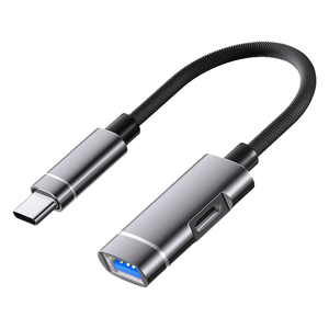 Adattatore OTG 2 <span class=keywords><strong>in</strong></span> 1 da <span class=keywords><strong>Type</strong></span>-<span class=keywords><strong>C</strong></span> a USB 3.0 con lettore di schede per iPhone 15, 16, 17 - Product Image 1