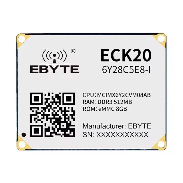 Ebyte ODM ECK20-6Y28C5E8-I MCIMX6Y2CVM08AB 512MB 8GB 792MHz Embedded Core Board MPU Design Dual Ethernet Linux Industrial Grade