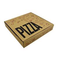 Caja para Pizza Cuadrada Personalizada, Biodegradable, Ecológica, Desechable, Impermeable, Resistente a la Grasa, con Laminado Mate, de Cartón Blanco, de 10 a 14 Pulgadas