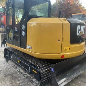 รถขุด CAT 307E สีเหลืองดำ รุ่นติดตั้งห้องโดยสาร แบบตีนตะขาบ อุปกรณ์ก่อสร้างสำหรับงานหนัก - Product Image 3
