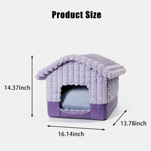 Lüks evcil hayvan yatağı benzersiz evcil hayvan kafesi kedi yatak yumuşak rahat köpek kulübesi çatı çıkarılabilir köpek yatağı Pet aksesuarları ile - Product Image 5