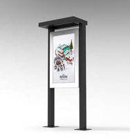 Al Aire Libre Pantalla de tablón de anuncios inteligente instalación fija señalización Digital gigante Lcd Schermo carteleras digitales