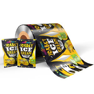 <span class=keywords><strong>Film</strong></span> d'emballage alimentaire souple haute barrière pour bonbons, snacks, biscuits, chocolat, café, sucre, gâteaux, gelée, sandwichs, lait - Product Image 1