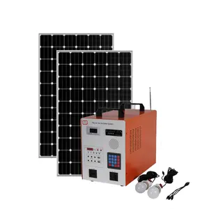 Paygo sistem rumah surya, dengan inverter 500w baterai lithium 2,56 kW AC & DC PAYG kit surya untuk Afrika