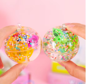 DAMAI Glow Party Supplies Clear Rubber Bouncy <b>Ball</b> Various Color Elastic <b>Crystal</b> <b>Ball</b> the Best Toys for Kids Party Decoration - Product Image 3