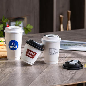 8 Oz Double Layer Paper Cup With Coffee Lid 8 Oz Double Layer Paper Cup With Coffee Lid