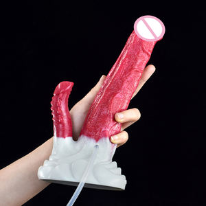 Consolador vibrador de silicona de 9 pulgadas, modos de vibración de Control remoto, consolador para perros con nudo y ventosa manos libres para hombre - Product Image 6