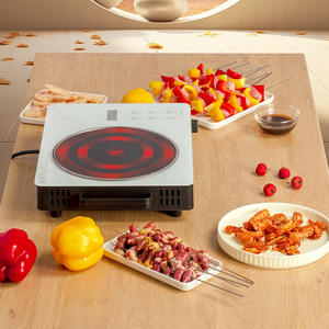 Placa de Inducción Cerámica de un Solo Quemador 425X300X65Mm, Superficie Eléctrica Lisa con Control Táctil para Uso Doméstico - Product Image 5