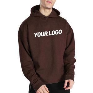 Sudadera Unisex de Algodón French Terry, Lisa, Extra Grande, con Impresión Personalizada, Sin Cordones, Dobladillo Corto sin Rematar, para Hombre - Product Image 5