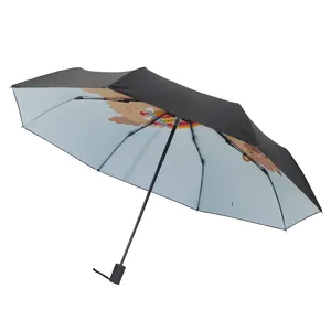 Fabrika kaynağı cazip fiyat şemsiye küçük katlanır uv korumalı taşınabilir güneş şemsiyesi