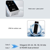 Lecteur de code QR NFC RFID Wiegand Port RS485 13,56 MHz Système de contrôle d'accès par code QR