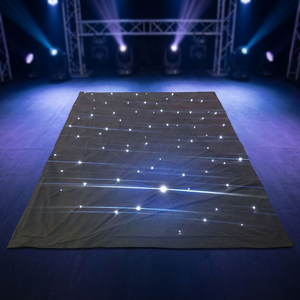 LED Curtain Featuring Electric Control Black Velvet Drapery <b>Backdrop</b> <b>Stand</b> - Product Image 1