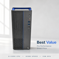 Komputer Desktop Hygon 3350 3.0GHz 16GB 256G NVME SSD 2GB GPU Independen Layar 23.8 Inch Tersedia dalam Jumlah Besar Layanan OEM