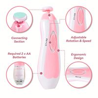 Lime à ongles électrique pour bébé - Kit 13 en 1 - Coupe-ongles électrique - Cadeau pour nouveau-nés, bébés, enfants et adultes - Coupe-ongles avec lumière LED