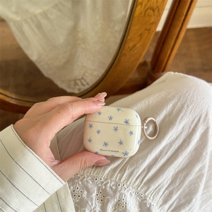 Funda con diseño floral azul único para AirPods Pro 2 y AirPods 2 3 4, cubierta protectora inalámbrica Bluetooth - Product Image 4