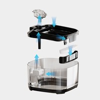 Distributeur d'eau automatique silencieux pour animaux de compagnie, grande capacité, filtre de circulation, distributeur d'eau automatique
