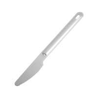 Ensemble de couverts pliables de randonnée en plein air, 4 pièces, en acier inoxydable, légers, pour le camping