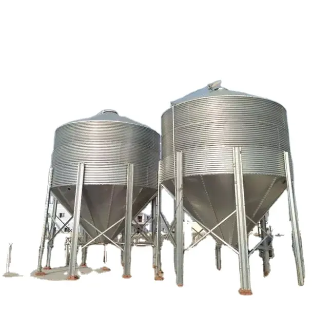 Silo di stoccaggio del mais personalizzato di alta qualità silos per cereali piccoli silo flessibile con capacità di 3 tonnellate