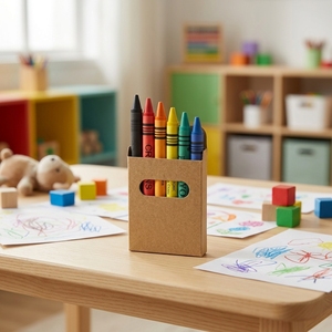 Set <span class=keywords><strong>de</strong></span> Crayones <span class=keywords><strong>de</strong></span> <span class=keywords><strong>Pastel</strong></span> al Óleo en Caja <span class=keywords><strong>de</strong></span> Papel Kraft, 6 Colores, para Dibujar, Colorear y Pintar, Material <span class=keywords><strong>de</strong></span> Arte para Niños y Estudiantes - Product Image 1